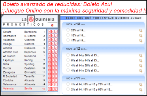 boleto avanzado de reducidas de futbol